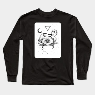 Cancer zodiac sign with an eye Long Sleeve T-Shirt